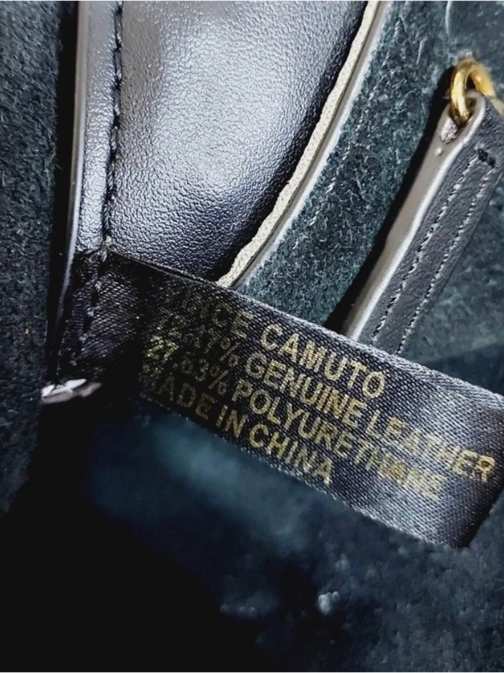 Vince Camuto Black Suede & Leather Studded Tote